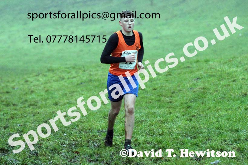 Boys under-15s, NECAA Junior Cross Country Relays, Thornley Farm, Peterlee, Saturday, December 12th. Photo: David T. Hewitson/Sports for All Pics